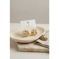 Gold Renk Pirinç Kafes Model Halka Küpe