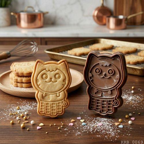 Kedi Figürlü Hamur Şekillendirici Kurabiye Kalıbı Oyun Hamuru Kalıbı 6 5 cm