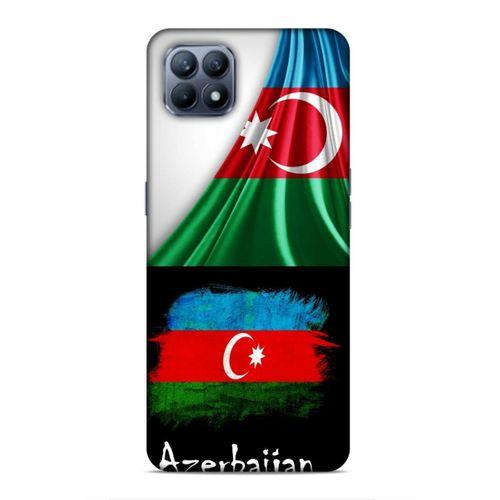 Huawei P40 Lite Uyumlu Kılıf Azarbaijan (13) Silikon Kap Bayraklar
