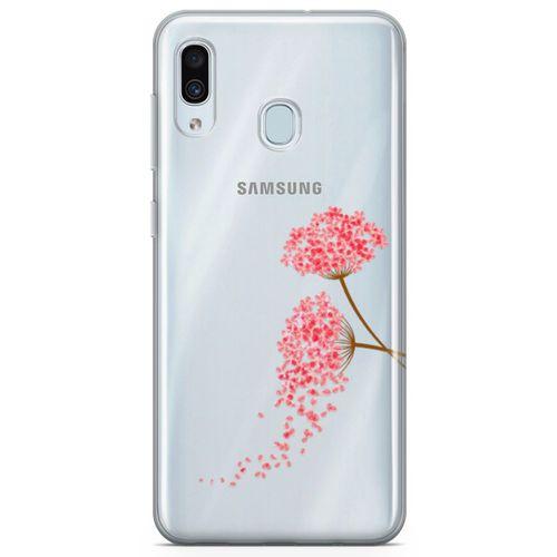 Samsung Galaxy A40 Kılıf Hüzünlü Ortanca Arka Kapak Koruma Desenli Full Koruyucu