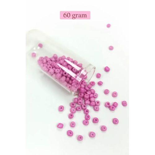 Dökme Cam Kum Boncuk Büyük Boy (6/0) 4 mm - 60 Gram - Eflatun - BNC121