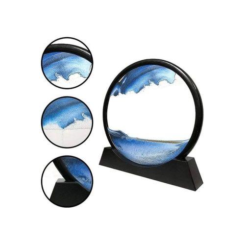 Dekoratif Sulu Kum Saati Ofis Masa Üstü Ev Yuvarlak Kum Saati