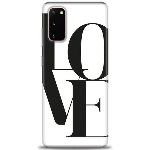 Samsung Galaxy S20 Kılıf HD Baskılı Kılıf - Love + Tam Ekran Koruyucu