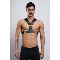 Erkek  Harness, Göğüs Harness, Deri Harness, Clubwear, Partyear - Brfm120