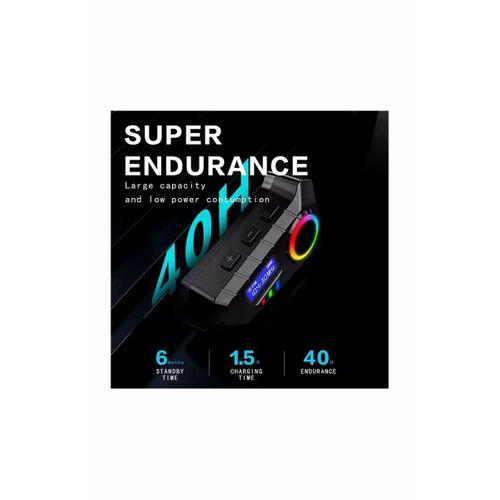 Y30 Kask Kulaklık Bluetooth Motosiklet Kulaklık Rgb Radyolu Intercom