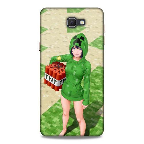 Lopard Samsung Galaxy J7 Prime Uyumlu Kılıf PiXel (33) Hybrid Kılıf TNT Girl