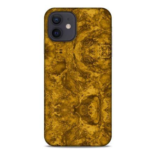 Mermer Desenli (20) Tema Koruyucu Kılıf Bronz Apple iPhone 12 Kılıf