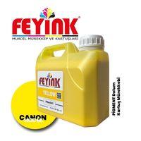 Feyink® Canon Lucia Pro Serisi Plotter Pigment Kartuş Dolum Mürekkebi  Y (Yellow) -1000ml-