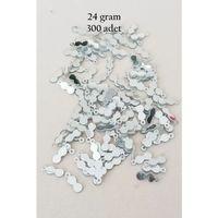 Oya Abiye Bileklik Kolye Pleksi Metalik Plastik Pul Gümüş Renk 24 gram 300 adet - BNC568