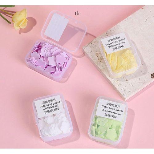 100 Yaprak Eriyen Mini Parfümlü Kağıt Sabun