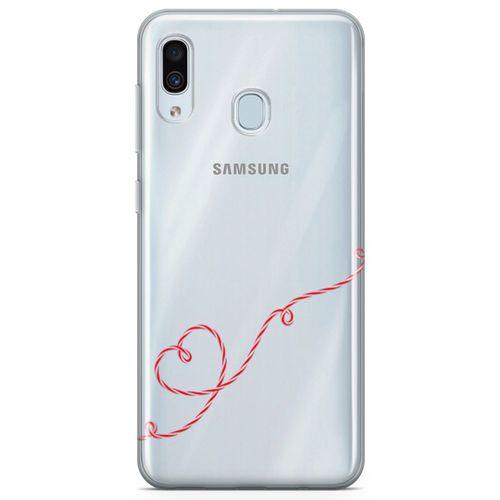 Samsung Galaxy A40 Kılıf Şeker Kalp Arka Kapak Koruma Desenli Full Koruyucu