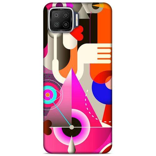 Lopard Oppo A73 Uyumlu Kılıf Soyut Sanat (17) Baskılı Tasarım Kılıf
