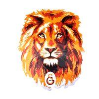 Galatasaray Aslan Büyük Sticker 40X50Cm Orijinal Lisanslı Ürün