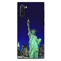 Samsung Galaxy Note 10 Kılıf Dünya Mimarisi (23) Ultra Koruma Kılıfı Özgürlük Heykeli ABD