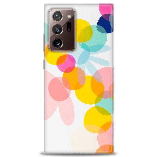 Samsung Galaxy Note 20 Ultra Kılıf HD Baskılı Kılıf - Color Flowers + Tam Ekran Koruyucu
