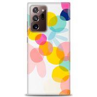 Samsung Galaxy Note 20 Ultra Kılıf HD Baskılı Kılıf - Color Flowers + Tam Ekran Koruyucu