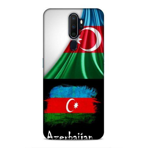 Oppo A9 2020 Uyumlu Kılıf Azarbaijan (13) Silikon Kap Bayraklar