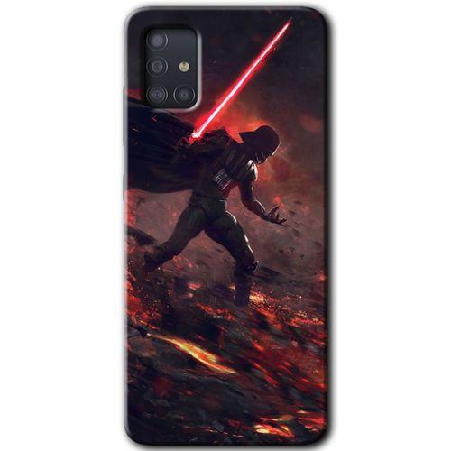 Samsung Galaxy A51 Kılıf HD Desen Baskılı Arka Kapak - Darh Vader Wars