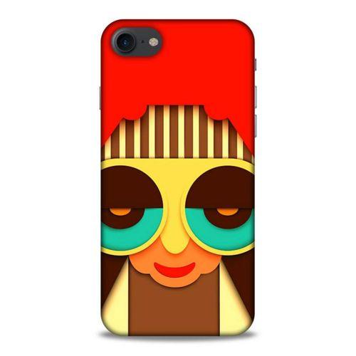 Lopard Apple Iphone 8 Uyumlu Kılıf Soyut Sanat (5) Baskılı Koruma Kabı