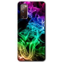 Galaxy S20 FE Kılıf HD Desen Baskılı Arka Kapak - Smoke Colorful + Kırılmaz Cam