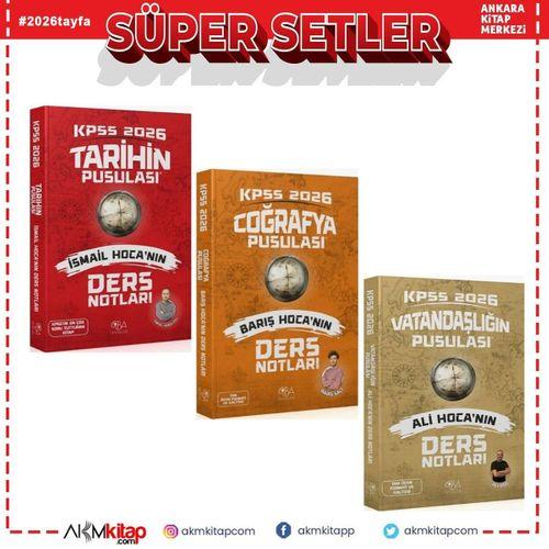 CBA Yayınları 2026 KPSS Tarih Coğrafya ve Vatandaşlık Ders Notları Seti 3 Kitap
