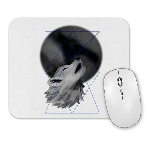 Lobo Uivando Mouse Pad