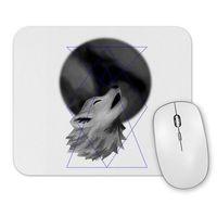 Lobo Uivando Mouse Pad