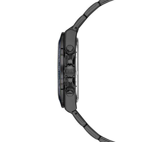 U.s. Polo Assn. USPA1130-04 Quartz Çelik Siyah Lacivert Kadran 43 mm Erkek Kol Saati