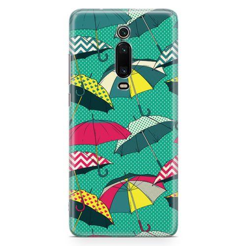 Xiaomi Redmi K20 Pro Premium Kılıf Şemsiyeler Arka Kapak Koruma Desenli Full Koruyucu