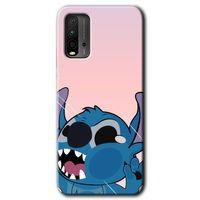 BeRa Aksesuar Xiaomi Redmi 9T Kılıf Baskılı Kapak - Stitch +Tam Kaplayan Mat Seramik