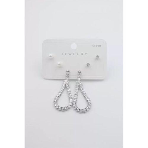 Çoklu Set Küpe - Gümüş