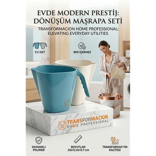 Modern Maşrapa Seti | 2'li Kırılmaz Banyo Su Tası, Ergonomik Tasarım 723090