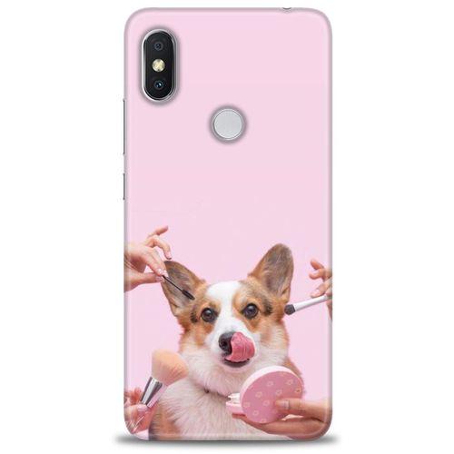 Xiaomi Redmi Note 6 Pro Kılıf HD Baskılı Kılıf - Sevimli Köpek + Tam Ekran Koruyucu