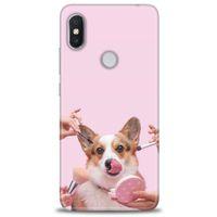 Xiaomi Redmi Note 6 Pro Kılıf HD Baskılı Kılıf - Sevimli Köpek + Tam Ekran Koruyucu