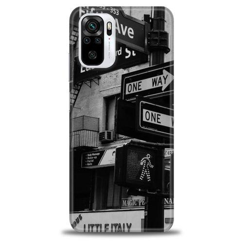 Xiaomi Redmi Note 10 Kılıf HD Baskılı Kılıf - One Way + Tam Ekran Koruyucu