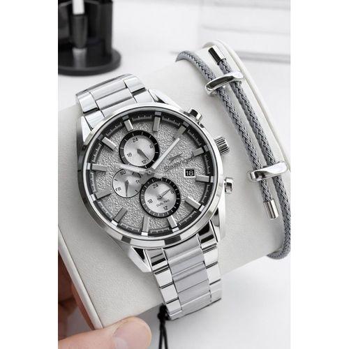 Slazenger İtalyan Tasarım Bileklik Hediyeli 2 Yıl Garantili 10 Atm Çelik Erkek Kol Saat ESL.2515.01