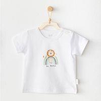 Andywawa Andywawa AC25977 Casual Bebek Tshirt White