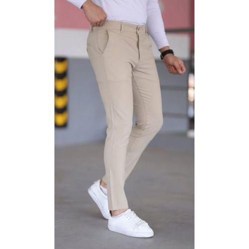 Erkek Slim Fit Likralı Gabardin Pantolon
