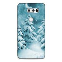 LG K40S Kılıf Snowix (36) Glitter Kılıf Beyaz Yeşil