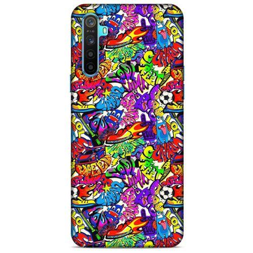 Graffitix (25) Desenli Silikon Kapak Oppo Realme 6i Kılıf