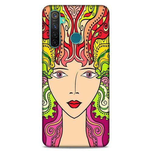 Lopard Oppo Realme 5 Pro Uyumlu Kılıf Sürreal Yüzler ♀ (42) Rugged Armor Kılıf Desenli