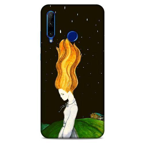 Huawei Y6P Kılıf Depresyon (1) Kılıfı Kahverengi Bordo