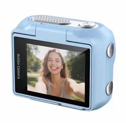 1080p Dijital Video Kamera (32gb) Kart Dijital Vlog Fotoğraf Makinesi Türkçe  Mavi