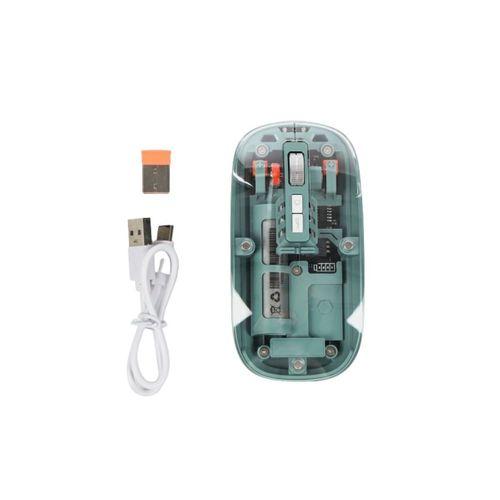 Şeffaf Tasarımlı Bluetooth Kablosuz Mouse Pilli Kullanım