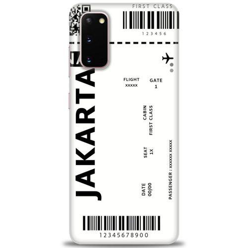 Samsung Galaxy S20 Kılıf HD Baskılı Kılıf - Jakarta + Tam Ekran Koruyucu