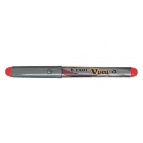 PILOT V-PEN SİLVER KIRMIZI