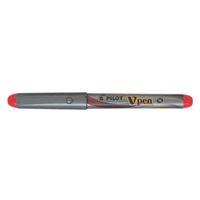 PILOT V-PEN SİLVER KIRMIZI