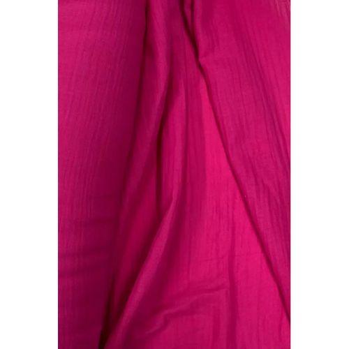 Çok Amaçlı Müslin Pamuklu Bebek Örtü ve Battaniye Kumaşı Müslin Bez Fuşya 73