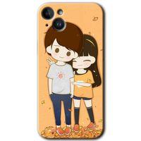 iPhone 14 Plus HD Baskılı Kılıf + 9D Tam Ekran Koruyucu - Şıpsevdi Çift