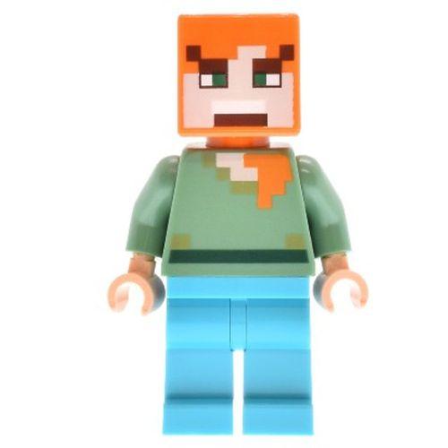 Lego Minifigür Minecraft Alex min197